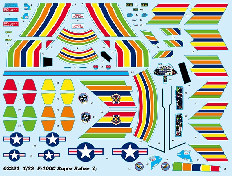 Trumpeter 03221 F-100C Super Sabre 1/32 – imagen 3