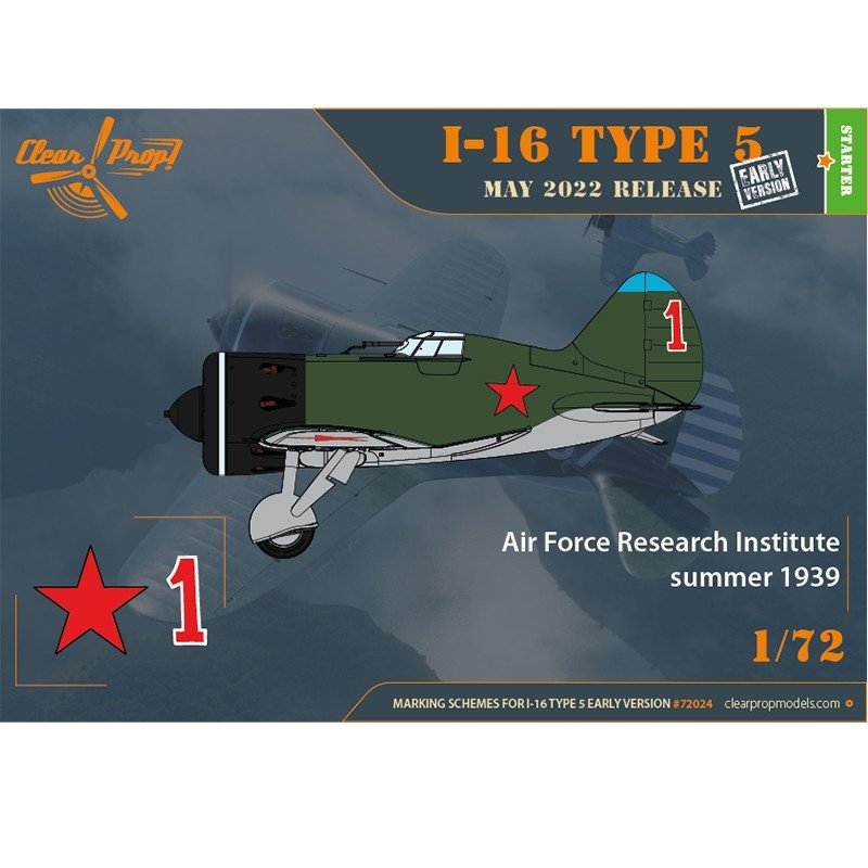 Clear Prop! CP72024 I-16 Type 5 early version STARTER KIT 1/72 – immagine 6