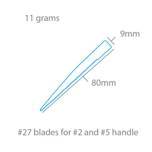 Modelcraft PKN2727 #27 Saw Blades x 5 For #2 or #5 Handles – immagine 2