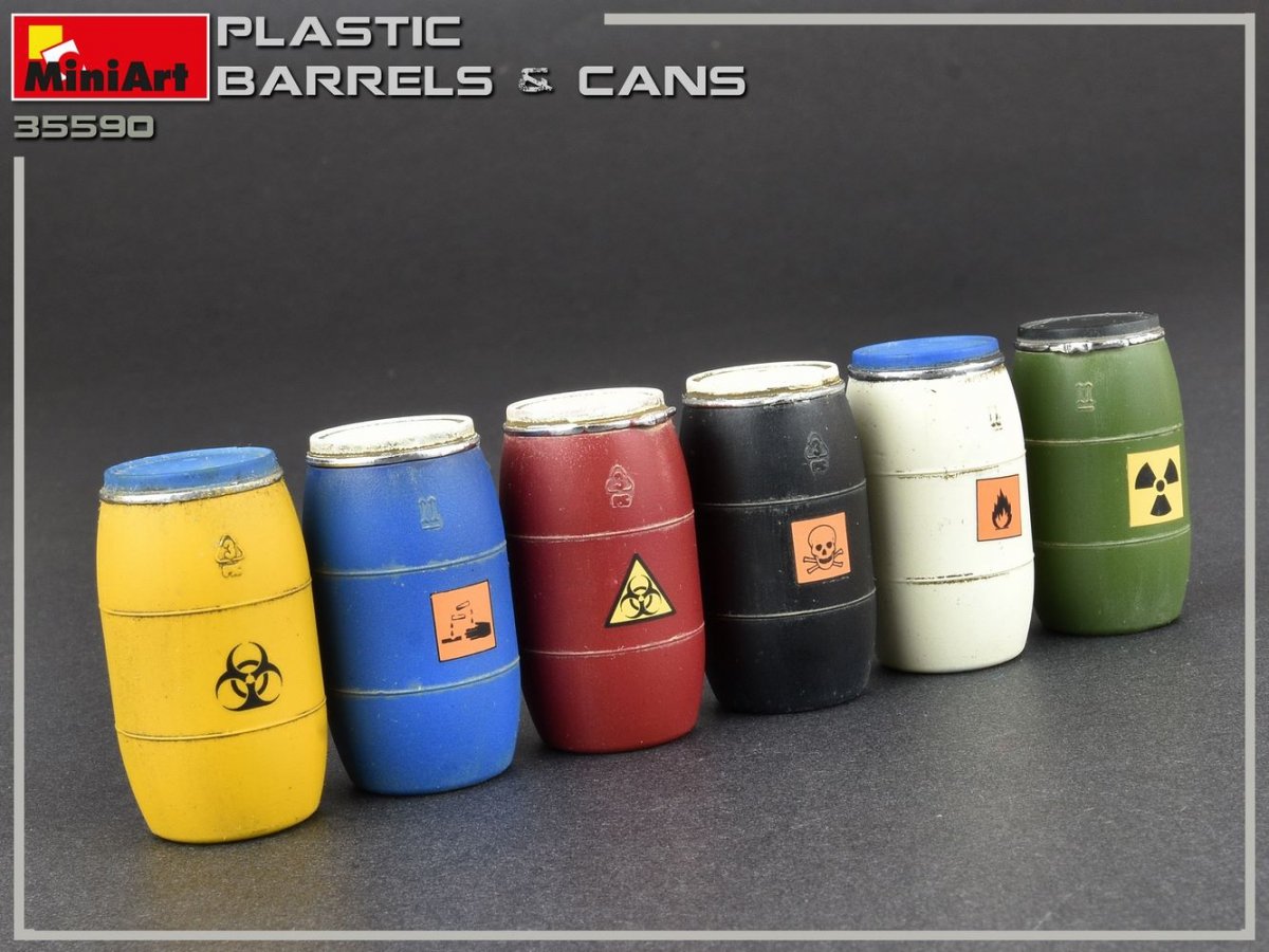 MiniArt 35590 Plastic Barrels &amp;amp; Cans 1/35 – imagen 6