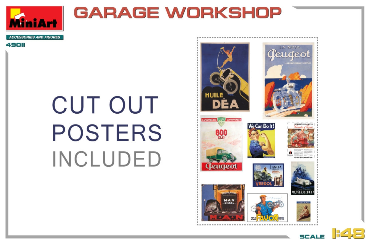 MiniArt 49011 GARAGE WORKSHOP 1/48 – image 3