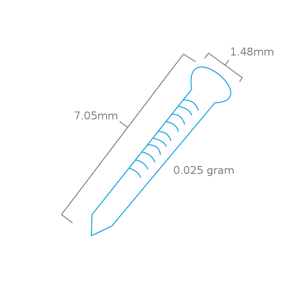 Modelcraft PPU8174-PB Black Pins For Pin Pusher PPU8174 (7.5mm) x 100 – immagine 2