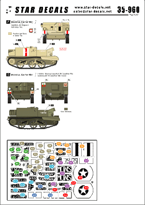 Star Decals 35-960 Universal Carriers Mk I 1/35 – zdjęcie 2