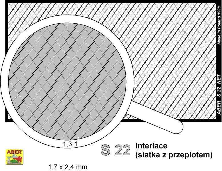 Aber S-22 Net with interlaced mesh 1,7 x 2,4 mm – imagen 2