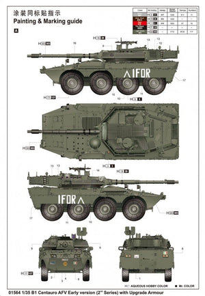 Trumpeter 01564 B1 Centauro AFV Early Verslon (2nd Series) with Upgrade Armour 1/35 – Bild 10