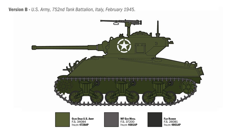 Italeri 96440 M4A3 76mm WET SHERMAN 1/35 – immagine 8