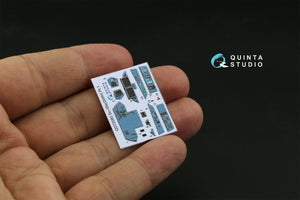 Quinta Studio QD72060 Su-35S 3D-Printed &amp;amp; coloured Interior on decal paper (GWH) 1/72 – immagine 2