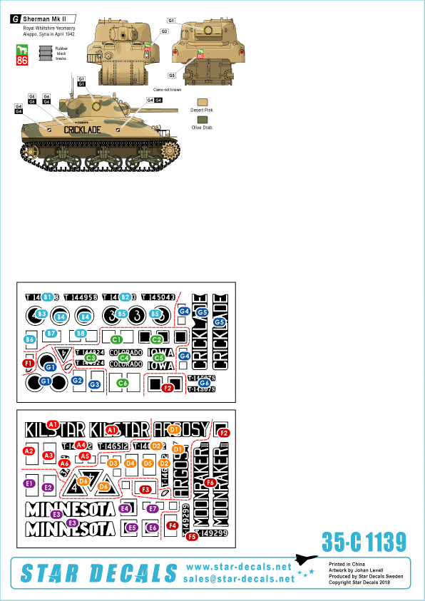 Star Decals 35-C1139 British 9th Armoured Brigade 1/35 – immagine 2