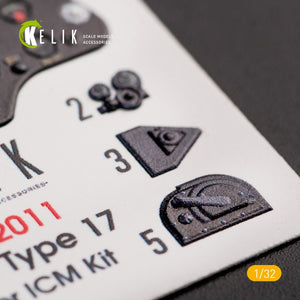 KELIK K32011 I-16 TYPE 17 - INTERIOR 3D DECAL FOR ICM KIT 1/32 – Bild 4