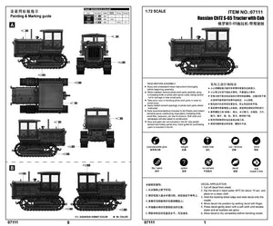 Trumpeter 07111 Russian ChTZ S-65 Tractor with Cab 1/72 – Bild 4