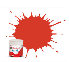 Humbrol AB0174 174 Rouge Signal Satiné Peinture Acrylique 14 ml