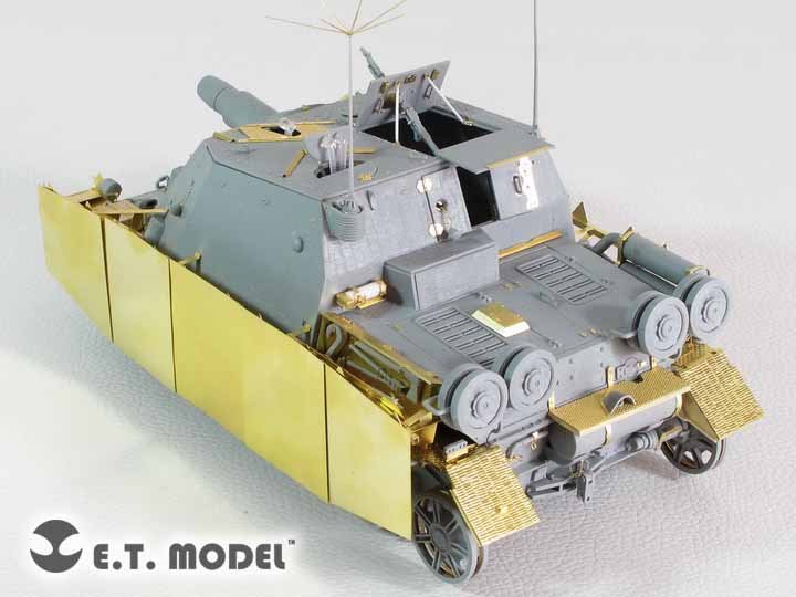 E.T. Model E35-233 WWII German Stu.Pz.IV&amp;quot;Brummbar&amp;quot; Schurzen（Mid Production) (For DRAGON Smart Kit) 1/35 – Bild 4