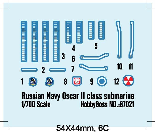 Hobby Boss 87021 Kursk SSGN Russian Navy Oscar II Class Submarine 1/700 – Bild 3