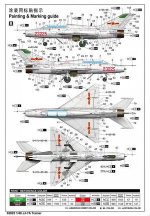 Trumpeter 02825 JJ-7A Trainer 1/48 – imagen 6
