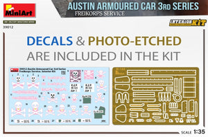 MiniArt 39012 VOITURE BLINDÉE AUSTIN 3ème SÉRIE : SERVICE FREIKORPS. KIT INTÉRIEUR 1/35 – image 2