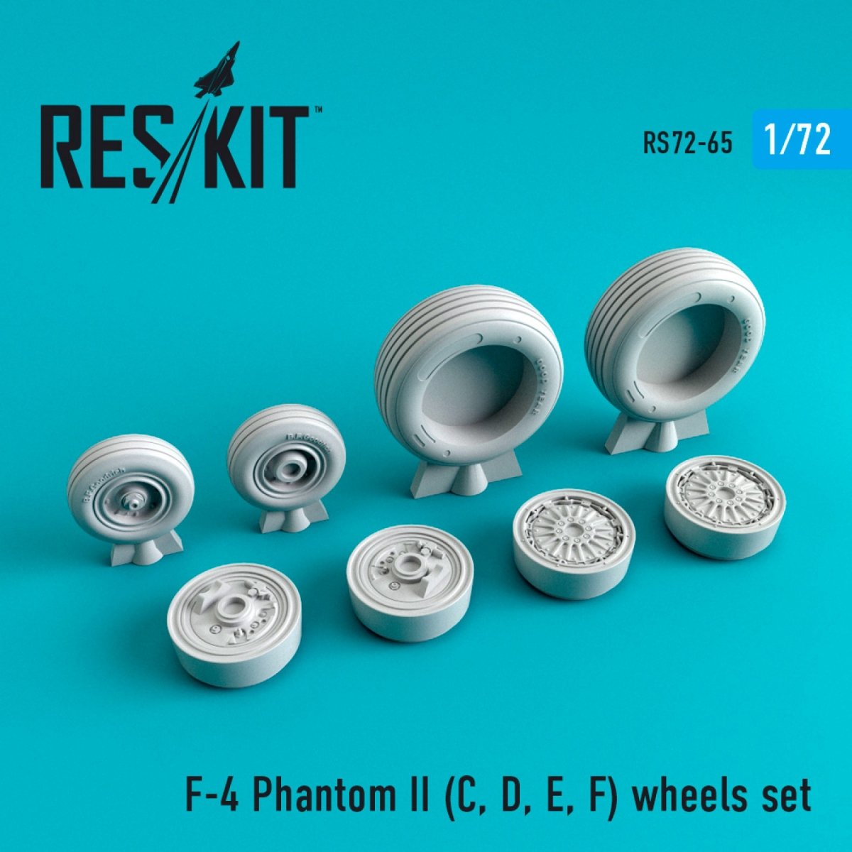 RESKIT RS72-0065 F-4 (C,D,E,F) "PHANTOM II" WHEELS SET 1/72