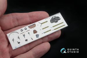 Quinta Studio QD48021 I-16 type 5 3D-Printed &amp;amp; coloured Interior on decal paper 1/48 – immagine 5