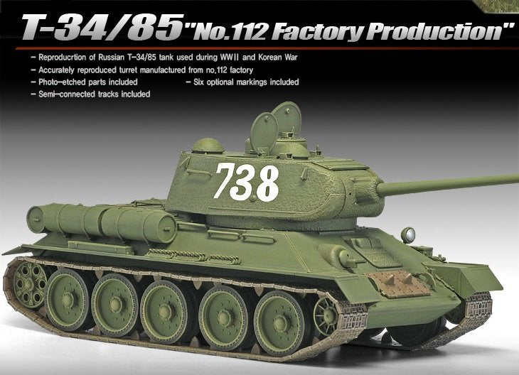 Academy 13290 T-34/85 No.112 Factory Production 1/35 – Bild 5