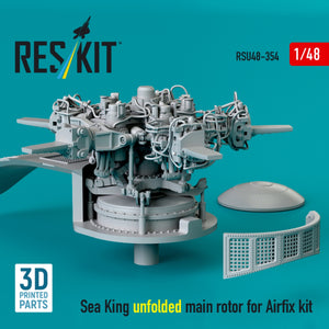 RESKIT RSU48-0354 Sea King unfolded main rotor for Airfix kit (3D printed) 1/48