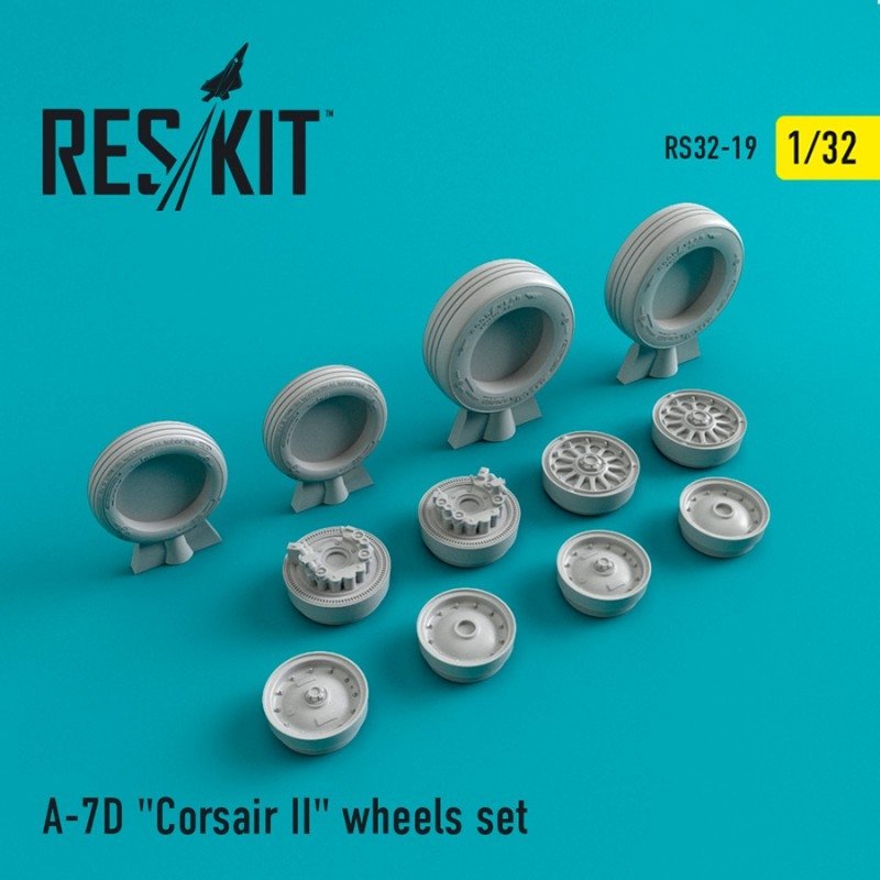RESKIT RS32-0019 A-7 &amp;quot;Corsair II&amp;quot; (D) wheels set 1/32