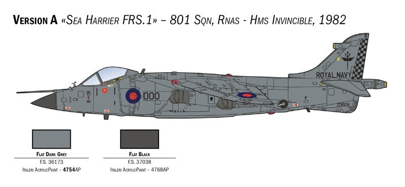 Italeri 1236 FRS.1 Sea Harrier 1/72 – Bild 4