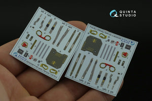 Quinta Studio QD32036 F-4D 3D-Printed &amp;amp; colored Interior on decal paper (Tamiya) 1/32 – image 8