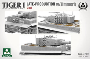 Takom 2199 Tiger I Production tardive avec zimmerit Sd.Kfz. 181 Pz.Kpfw. VIAusf. E (commande tardive/tardive) 1/35 – image 4