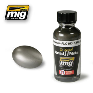 AMMO of Mig Jimenez 8203 DARK ALUMINUM ALC103 30ml