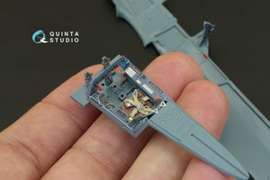 Quinta Studio QD48003 Yak-1 (mid. production) 3D-Printed &amp;amp; coloured Interior on decal paper (for all kits) 1/48 – immagine 7