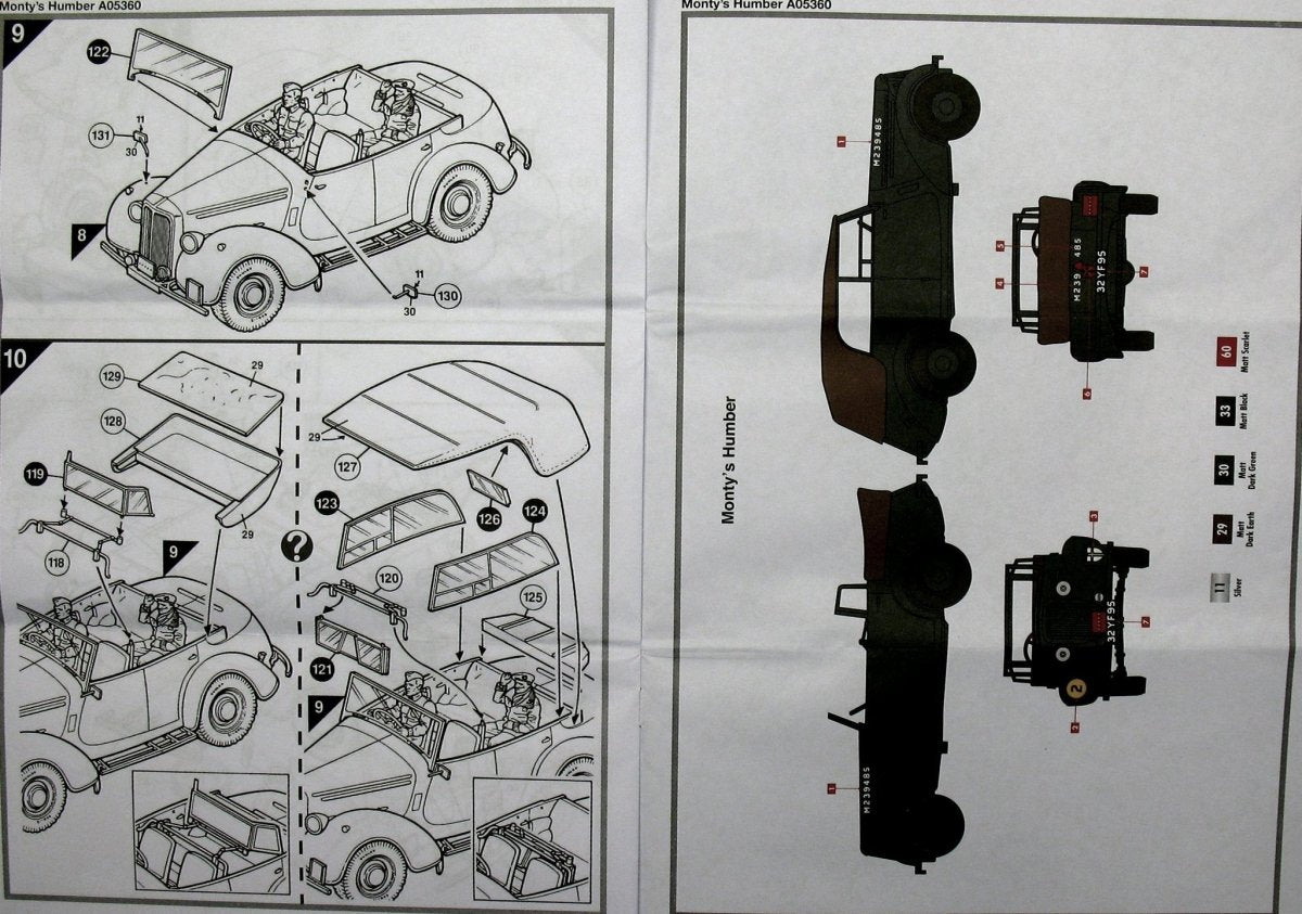 Airfix 05360 Monty&amp;#39;s Humber Snipe Staff Car 1/32 – Bild 8