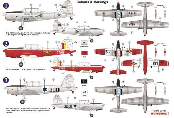 AZ Model AZ7649 DHC-1 Chipmunk “International” 1/72 – immagine 2
