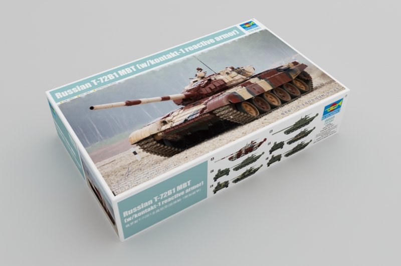 Trumpeter 09555 Russian T-72B1 MBT (w/kontakt-1 reactive armor) 1/35 – Bild 2