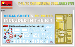 MiniArt 37085 T-34/85 CZECHOSLOVAK PROD. EARLY TYPE 1/35 – immagine 7