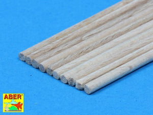 Aber WR2 Wood round rods 2,00 mm lenght 250 mm x 10 pcs. – Bild 4
