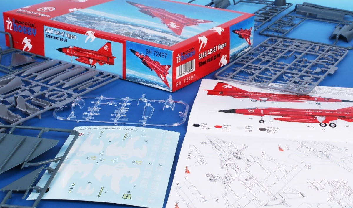 Special Hobby 72497 AJ-37 Viggen &amp;#39;Show Must Go On&amp;#39; 1/72 – immagine 9
