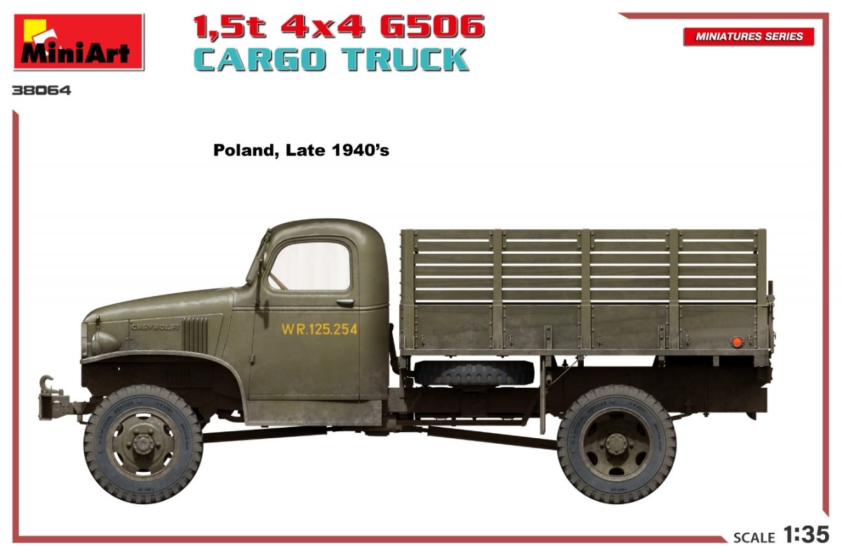 MiniArt 38064 1,5t 4×4 G506 CARGO TRUCK 1/35 – zdjęcie 5