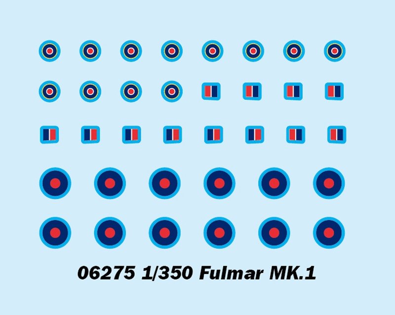 Trumpeter 06275 Fulmar MK.1 (6pcs.) 1/350 – immagine 4