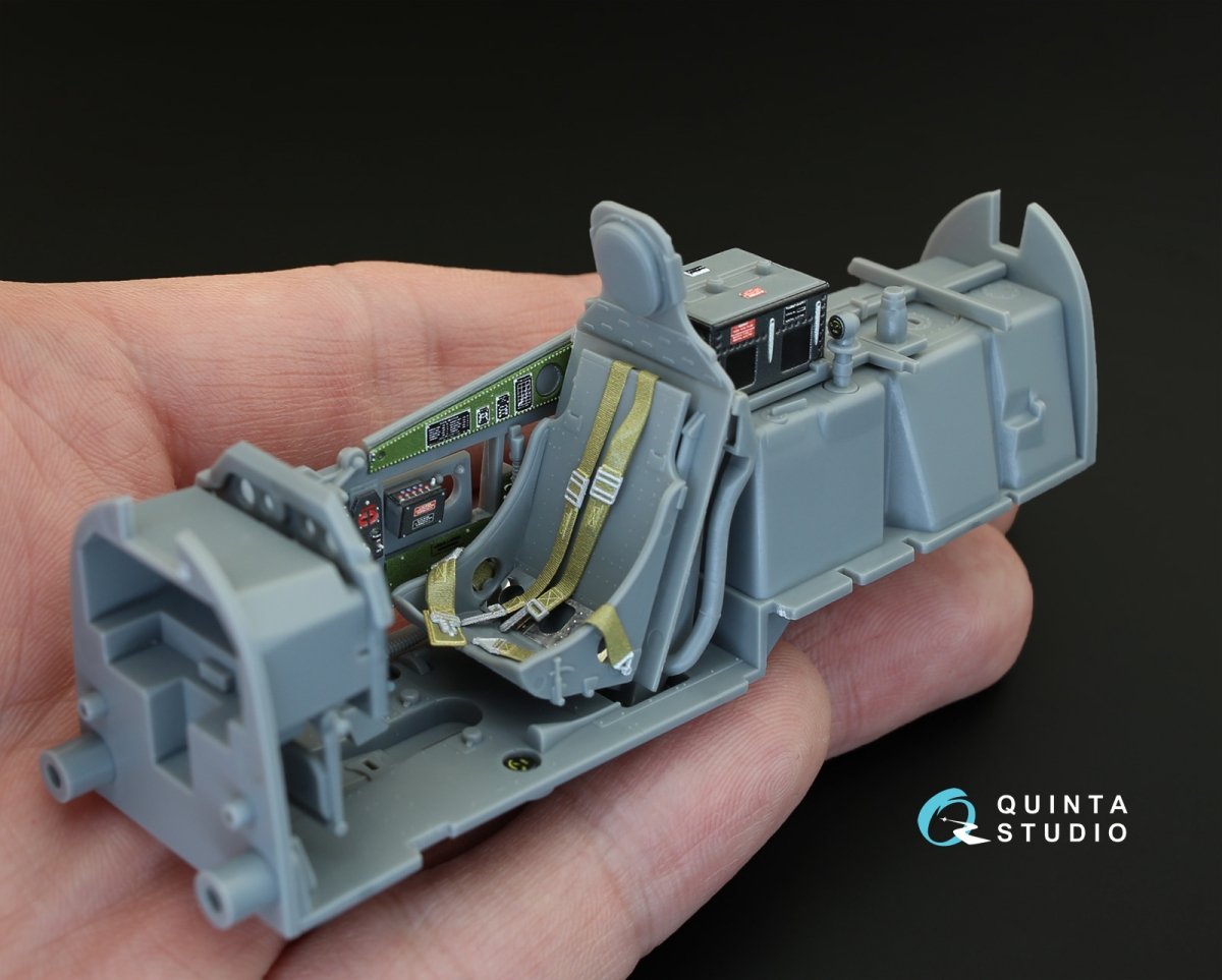 Quinta Studio QD32005 P-51D (Early) 3D-Printed &amp;amp; coloured Interior on decal paper (for Tamiya kit) 1/32 – imagen 7