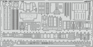 Eduard 49966 TBD-1 interior 1/48 GREAT WALL HOBBY – immagine 2
