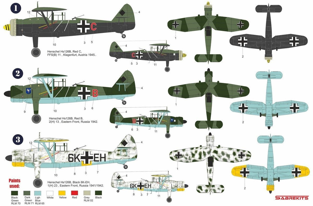 SabreKits SBK7011 Henschel Hs 126B Eastern front 1/72 – Bild 2