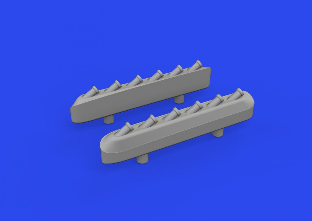 Eduard 672359 P-51D exhaust stacks w/ fairing PRINT EDUARD 1/72 – Bild 2