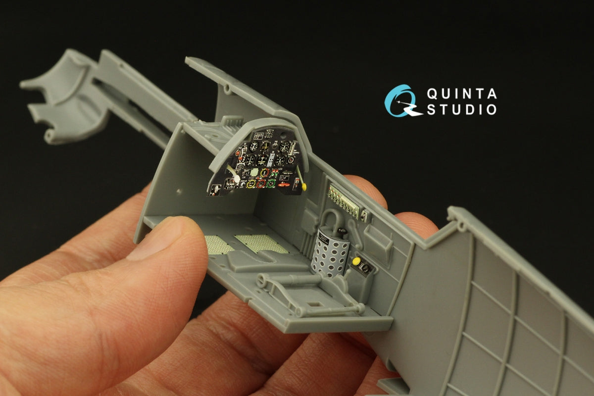 Quinta Studio QD32177 Bf 109E3/4 3D-Printed coloured Interior on decal paper (Trumpeter) 1/32 – Bild 9