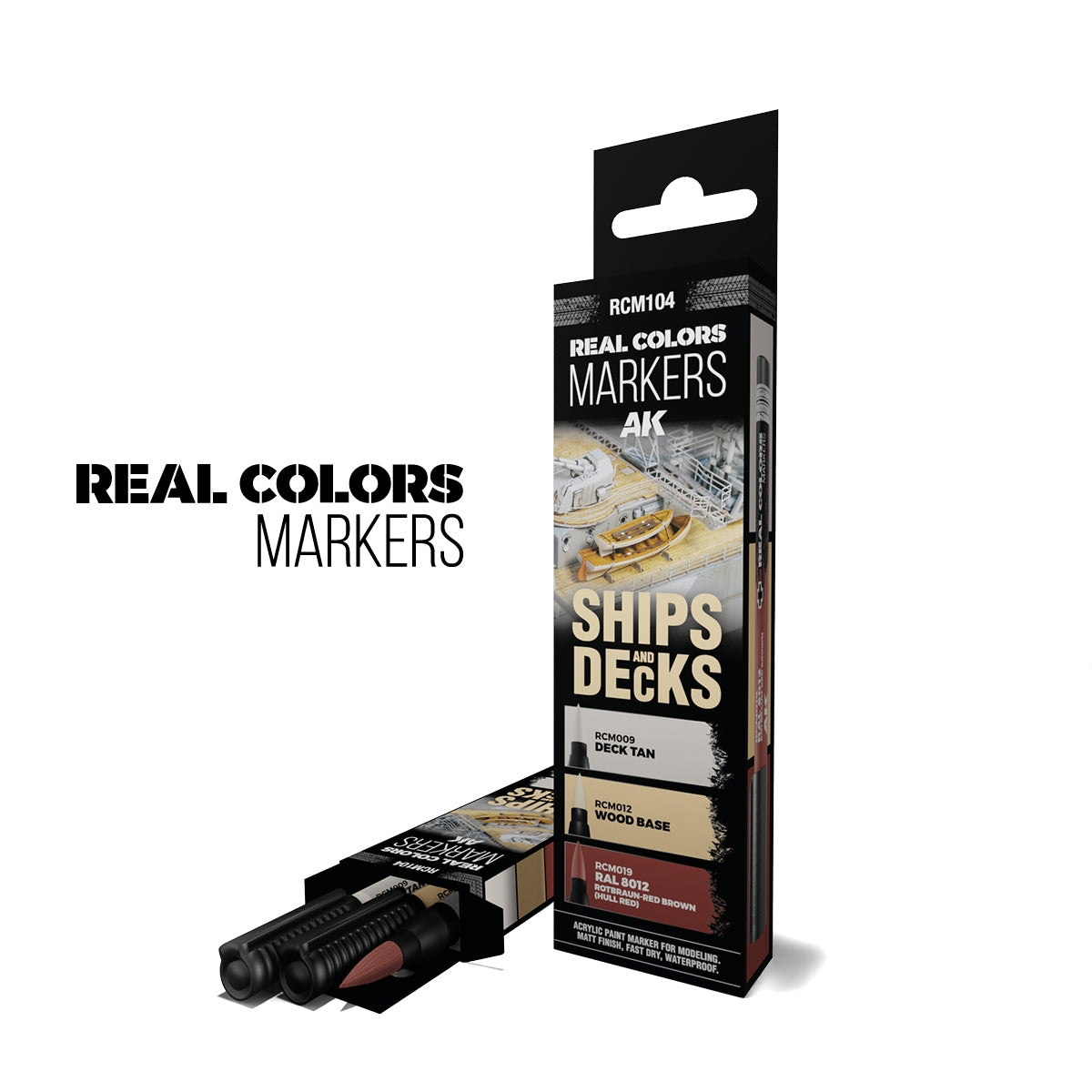 AK Interactive RCM104 SHIPS AND DECKS – RC MARKERS SET RCM009 RCM012 RCM019 – image 2