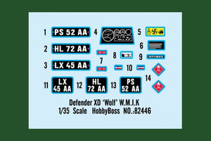 Hobby Boss 82446 Defender XD &amp;#39;Wolf&amp;#39; W.M.I.K. 1/35 – immagine 2