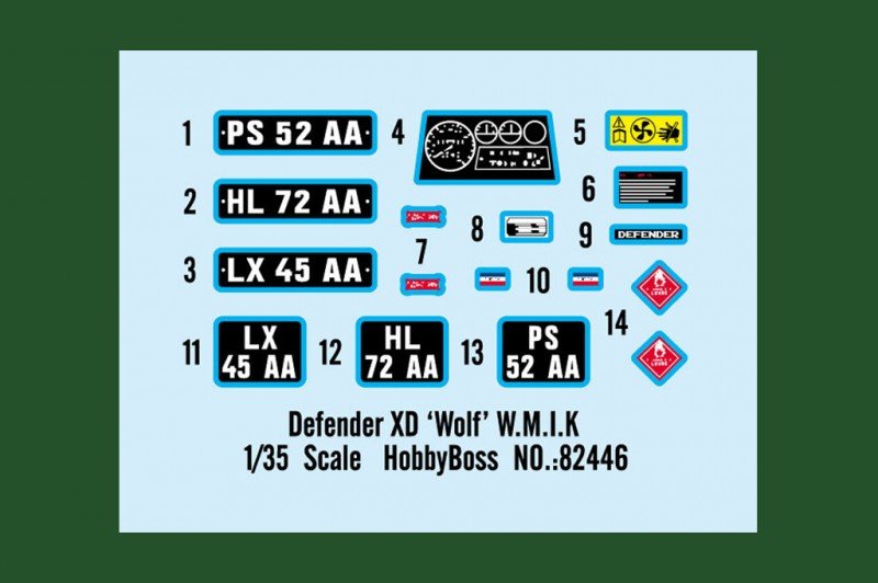 Hobby Boss 82446 Defender XD &amp;#39;Wolf&amp;#39; W.M.I.K. 1/35 – immagine 2