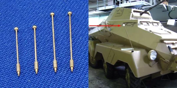 RB Model 35A01 Outline marker 2 x 13,8mm &amp;amp; 2 x 17,9mm For different military vehicle 1/35