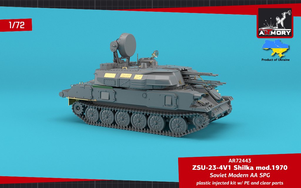 Armory Models 72443 ZSU-23-4V1 Shilka mod.1970 Soviet Modern AA SPG 1/72 – Bild 10