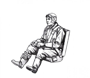 CMK F48368 Bf-109G German Pilot seated (EDUARD) 1/48 – zdjęcie 2