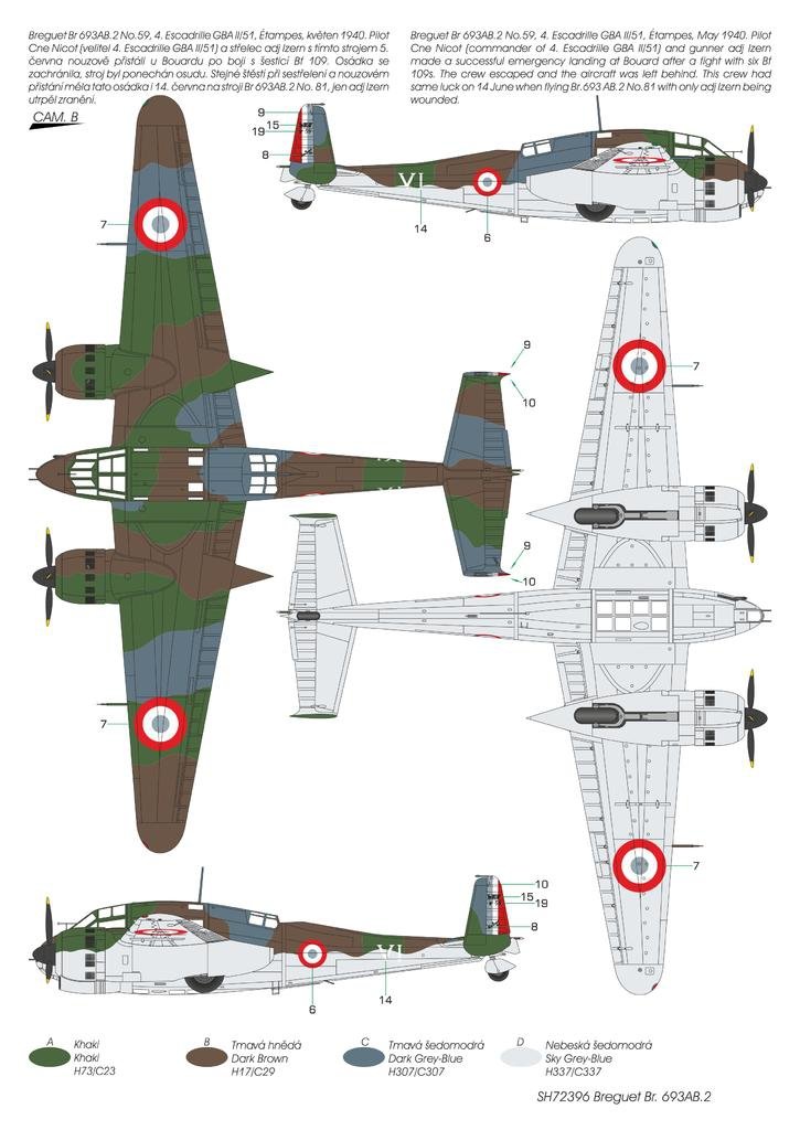 Special Hobby 72396 Breguet Br.693AB.2 &amp;#39;French Attack-Bomber&amp;#39; 1/72 – Bild 4