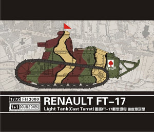 Flyhawk FH3000 Renault FT-17 Char léger (Tourelle moulée) 1+1 (1/72)